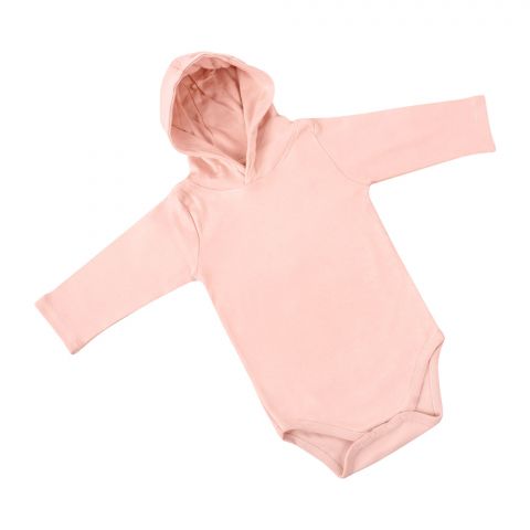 The Nest Autumn Forest Long Sleeve Bodysuit with Hood Rose Cloud 