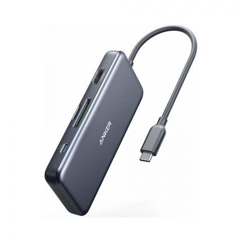 Anker Powder Expand+ 7-In-1 USB-C PD Media Hub Gray, A8346HA1