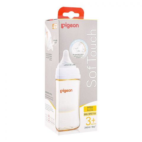 Pigeon Soft Touch Anti-Colic Wide Neck PPSU Bottle 240ml, A-79439