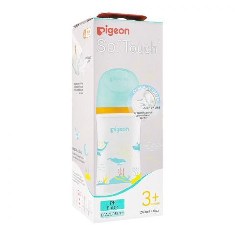 Pigeon Soft Touch Anti-Colic Wide Neck PP Bottle, 240ml, A-79460