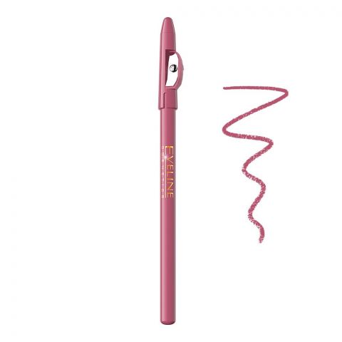 Eveline Max Intense Color Lip Liner With Sharpener, 12, Pink