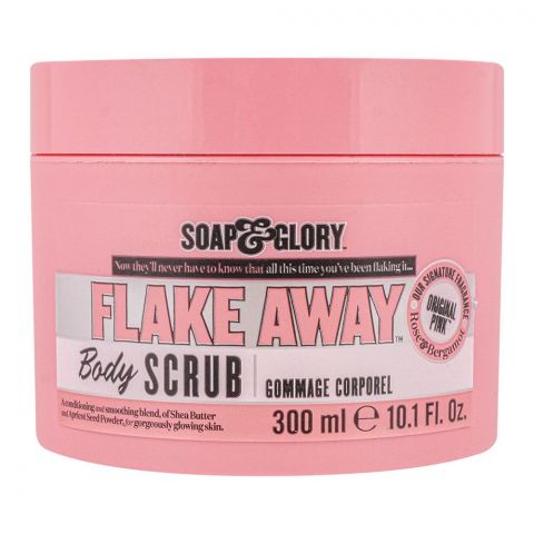 Soap & Glory Flake Away Body Scrub, For Gorgeously Glowing Skin, 300ml