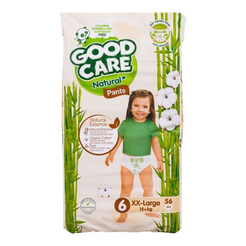 Good Care Natural Pants, 6, XX-Large, 15+ kg, 56-Pack
