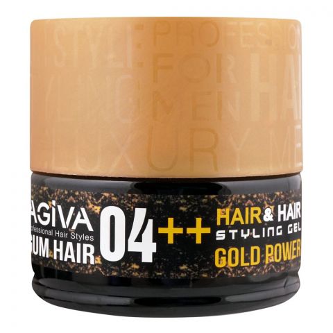Agiva Professional Gum Hair, 04, Gold Power, Hair & Hair Styling Gel, 200ml
