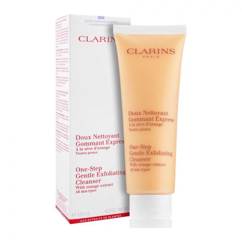 Clarins Paris One Step Gentle Exfoliating Cleanser, All Skin Types, 125ml