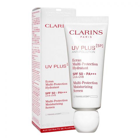 Clarins Paris UV Plus Anti-Pollution Multi-Protection Translucent, 50ml