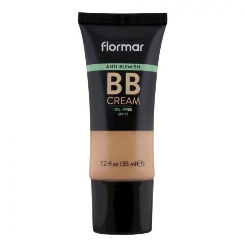 Flormar Anti-Blemish Oil Free BB Cream, SPF 15 AB05, Medium