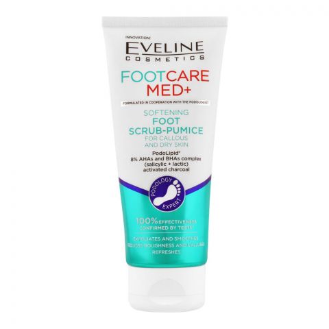 Eveline Foot Care Med+ Softening Foot Scrub Pumice, For Callous & Dry Skin, 100ml