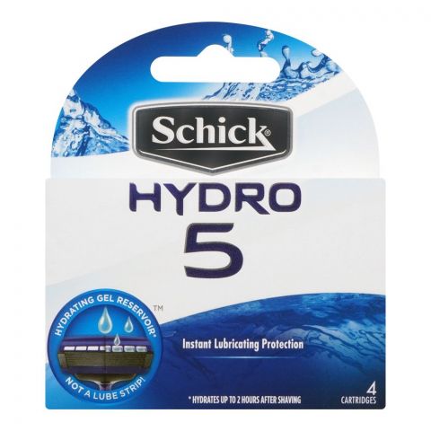 Schick Hydro 5 Cartridges, Instant Lubricating Protection, 4-Pack