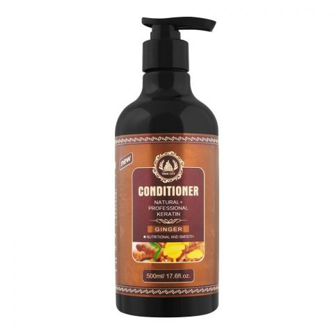 Tree City Natural + Professional Keratin Ginger Conditioner, Nutritional & Smooth, 500ml