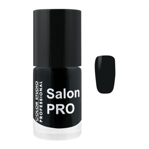 Color Studio Salon Pro Nail Polish, 6ml, Black Pearl