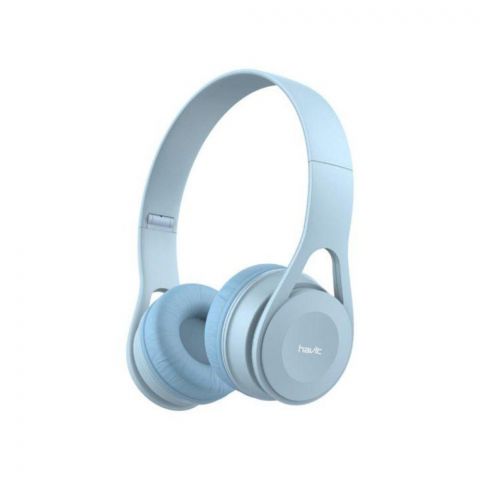 Havit Foldable Wired Headphone, Sky Blue, HVHF-H2262D-BU