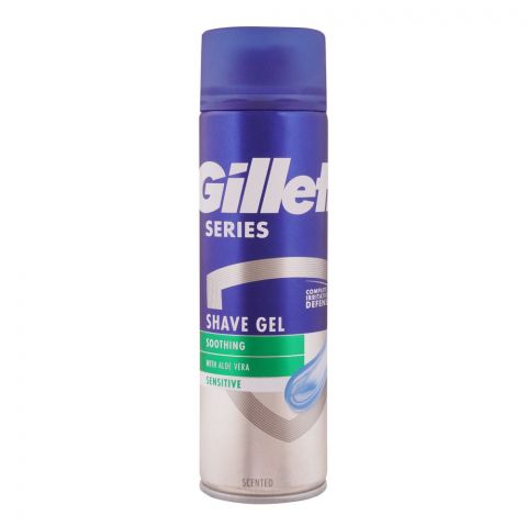 Gillette Series Soothing With Aloe Vera Sensitive Shave Gel, 200ml