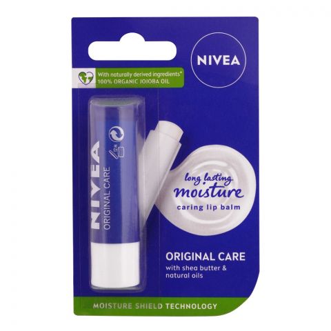 Nivea Original Long Lasting Moisture Care Lip Balm, 4.85g