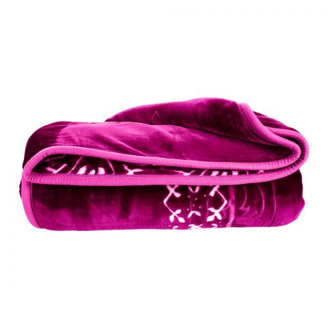 Plushmink Twilight Purest Korea Double Bed Blanket, Purple