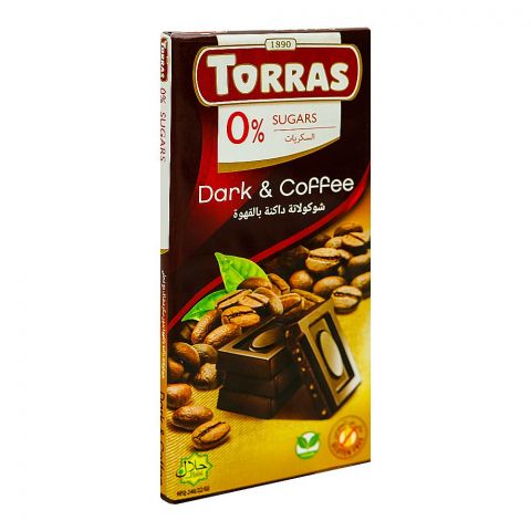 Torras Sugar Free Dark & Coffee Chocolate, 75g