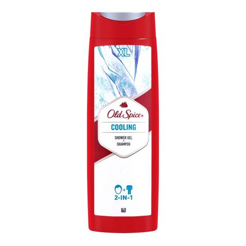 Old Spice Cooling, 2-In-1 Shower Gel + Shampoo, 400ml