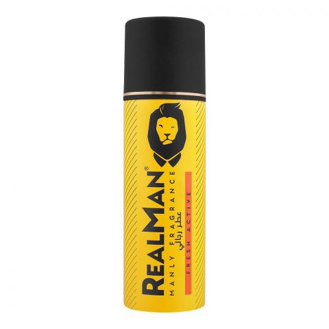 RealMan Fresh Active Deodorant Body Spray, 150ml