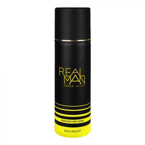 RealMan Fresh Active Deodorant Body Spray, 150ml