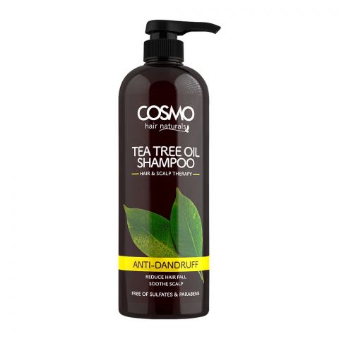Cosmo Hair Naturals Anti-Dandruff Tea Tree Oil Shampoo, Reduce Hair Fall, 1000ml