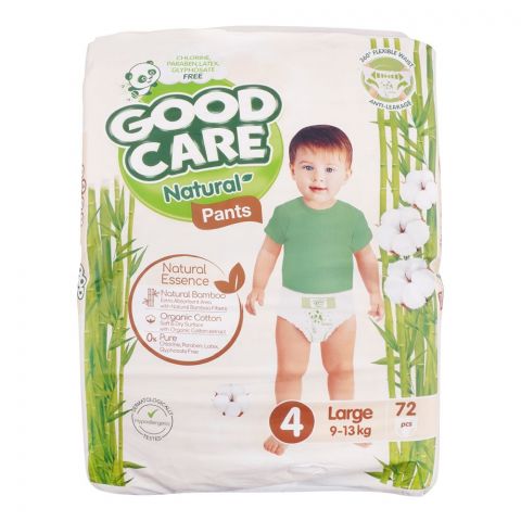 Good Care Natural Pants 4 Large, 9-13kg, 72-Pack