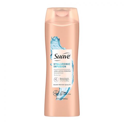 Suave Hyaluronic Infusion Long Lasting Hydrating Shampoo, For Dry Hair, 443ml