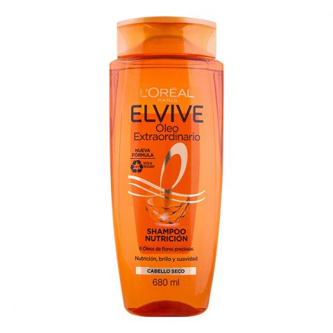 L'Oreal Paris Elvive Extraordinary Oil Dry Hair Nutrition Shampoo, 680ml