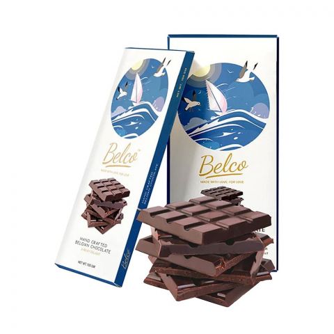 Belco Hand Crafted Belgian Chocolate, Milky Delight Plain, 100g