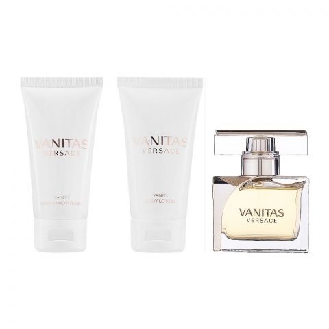 Versace Vanitas Eau De Parfum 2ml + Shower Gel 25ml, + Body Lotion 25ml