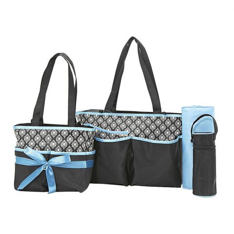 Mothercare Bag Set, Blue Floral Black, BB999CI