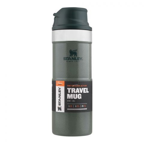 Stanley Classic Series The Trigger-Action Travel Mug, 0.35 Liter, Hammertone Green, 10-09848-006