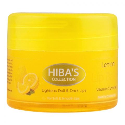 Hiba-Pack Lemon Lip Balm, Best For Cracked Lips, 15ml