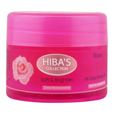 Hiba-Pack Rose Lip Balm, Best For Cracked Lips, 15ml