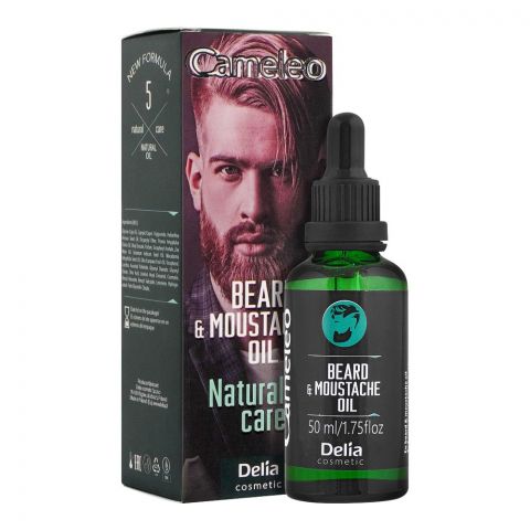 Cameleo Natural Care Beard & Moustache Oil, 50ml