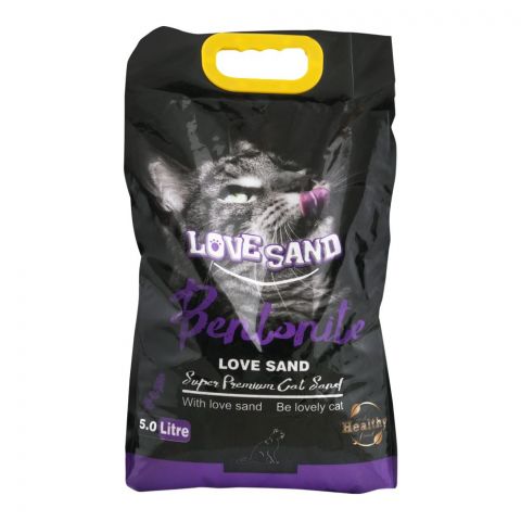 Love Sand Bentonite Cat Litter Lavender, 5 Liter