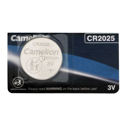 Camelion Lithium Battery, 3V, CR-2025-BP5