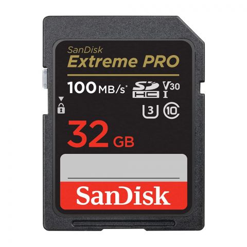 Sandisk Extreme Pro SDHC UHS-1 Card, 100MB/s, 32GB