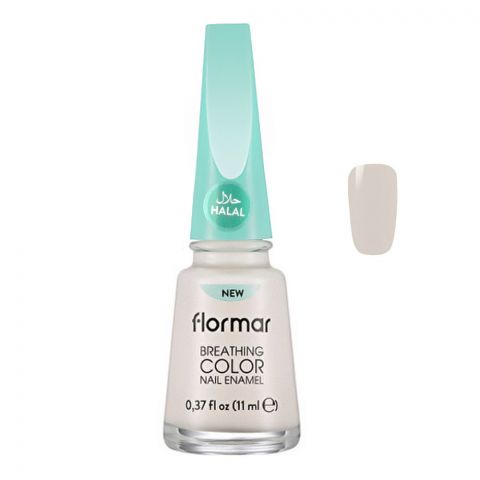 Flormar Breathing Color Nail Enamel, Milk Foam, 11ml, 002