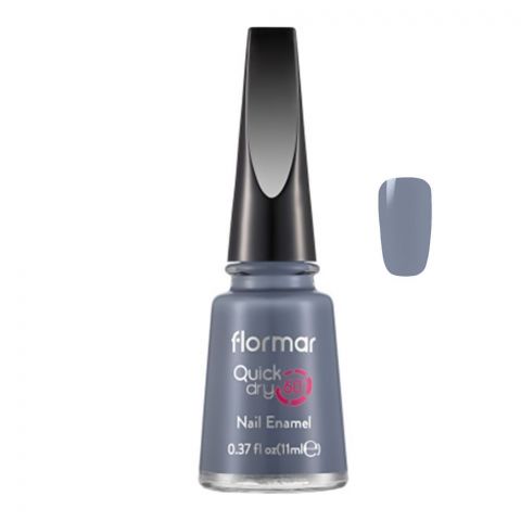 Flormar Quick Dry 60 Nail Enamel, Prussian Blue, 11ml, QD27