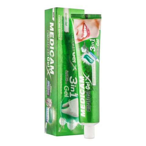 Medicam Ultra Fresh Green Gel Toothpaste, 125ml