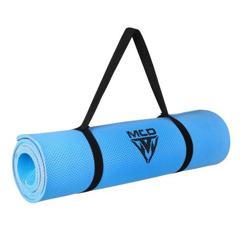 MCD Eco-Friendly Yoga Mat, Home/Gym/Travel, Blue