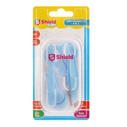 Shield Baby 4-In-1 Grooming Kit, 0 Months+, Blue
