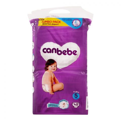 Canbebe Baby Diapers Jumbo, No. 05, 11-25 KG, 48-Pack