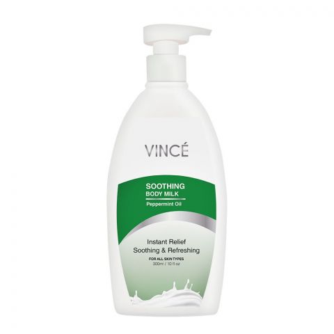 Vince Soothing & Refreshing Body Milk Lotion, For All Skin Types, 300ml