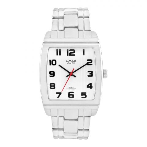 Omax Women's Chrome Square Dial With Bracelet Analog Watch, HBJ929PP03
