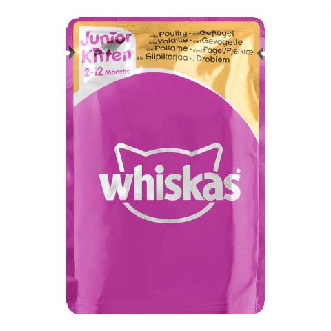 Whiskas Pou Litery Selection In Jelly Kitten Food, 100g