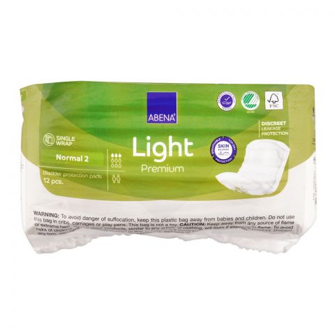 Abena Light Premium Bladder Protection Normal 2 Pads, 12-Pack