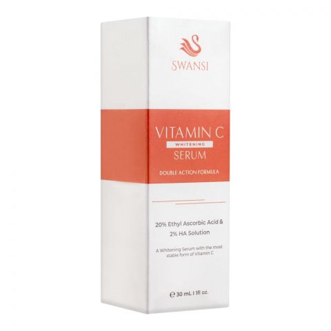 Swansi 20% Ethyl Ascorbic Acid & 2% HA Solution Vitamin C Whitening Serum, 30ml