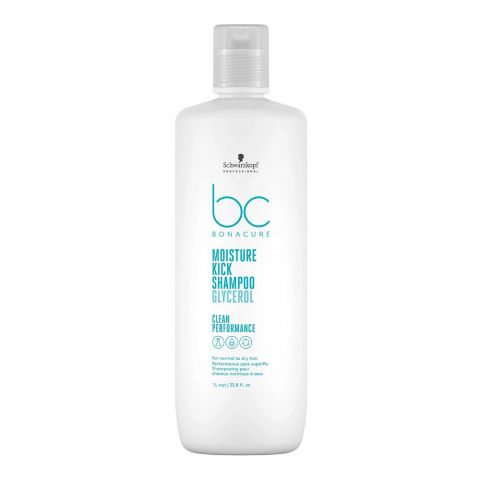Schwarzkopf BC Bonacure Moisture Kick Glycerol Normal To Dry Hair Shampoo, For Normal To Dry Hair, 1 Liter