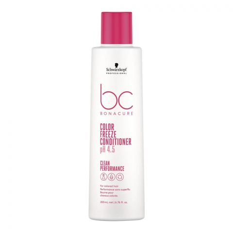 Schwarzkopf BC Bonacure Color Freeze PH 4.5 Colored Hair Conditioner, For Colored Hair, 200ml